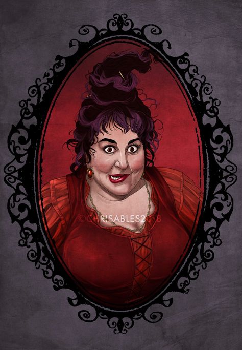 Christopher Ables - Disney Hocus Pocus Mary Sanderson Hocus Pocus Mary Sanderson, Hermanas Sanderson, Hocus Pocus Decorations, Hocus Pocus Movie, Mary Sanderson, Hocus Pocus Witches, Halloween Hocus Pocus, Halloween Painting, Halloween Drawings