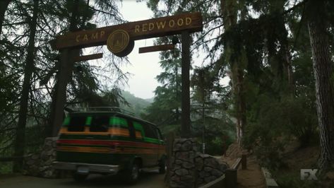 Camp Redwood Ahs, 80s Camping, Summerween Aesthetic, Camp Redwood, Summer Slasher, 80s Slasher, Slasher Summer, Summer Camp Aesthetic, Ahs 1984