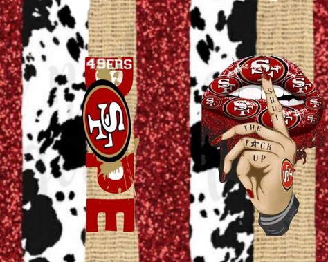 Nfl Tumbler Wraps, 49ers Party, Sublimation Wallpaper, Cricut Corner, 49ers Pictures, Minnie Mouse Drawing, Sublimation Crafts, American Flag Art, Mouse Drawing