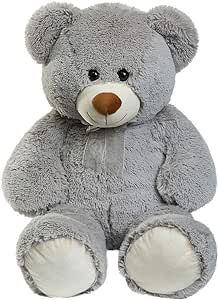 Bears Stuffed Animals, Grey Teddy Bear, Large Teddy Bear, Large Stuffed Animals, Big Teddy Bear, Big Teddy, Giant Teddy Bear, Bear Love, Giant Teddy