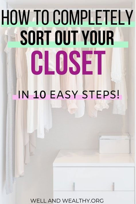 Easy Closet Organization, Easy Closet, Closet Organization Tips, How To Organize Your Closet, Declutter Closet, Closet Clutter, Organize Your Closet, Closet Hacks, Closet Hacks Organizing