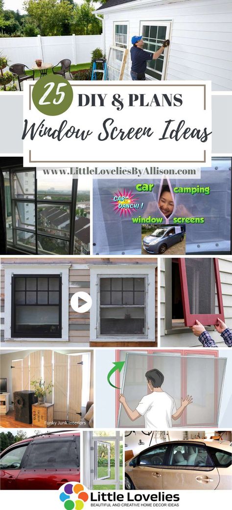 25 DIY Window Screen Ideas – Free Plans How To Make Window Screens, Diy Window Screens How To Build, Screen Window Ideas Diy, Window Screens Ideas, Diy Window Screens, Window Screen Ideas, Solar Screens Window, Window Bug Screen, Window Screen Frame