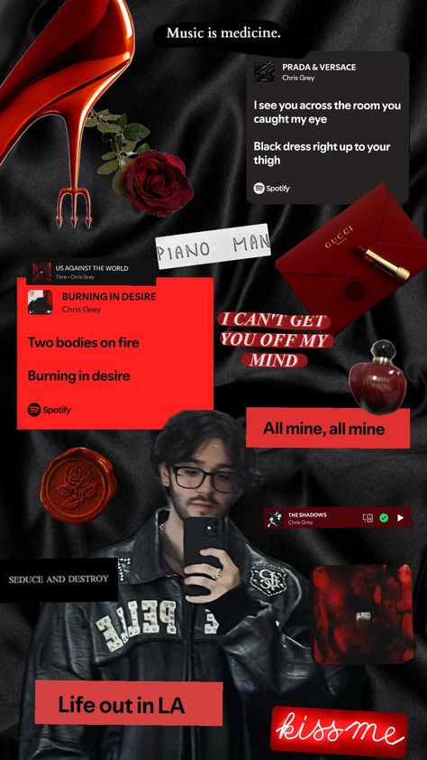 chris grey core♥️ #chrisgrey #lettheworldburn #darkfeminine Piano Man, Gray Aesthetic, Mood Songs, Music Wallpaper, Grey Wallpaper, Eye Black, Aesthetic Photo, Music Artists, Fangirl