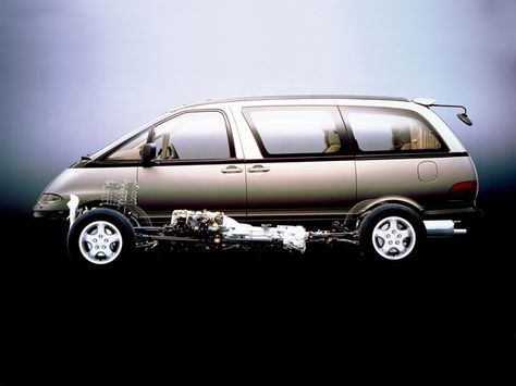 1992-1994 Toyota Estima Lucida - photo overlay Goodyear Blimp, Chevy Astro Van, Toyota Van, Astro Van, Toyota Previa, Garfield Cat, Ford Aerostar, Commercial Van, Car Designs