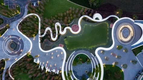 The Fuxian Lake Ecological Park « Landezine International Landscape Award LILA Lake Landscape Design, Urban Landscape Design, Park Landscape, Resort Design, Landscape Design Plans, Layout Architecture, Landscape Plan, Landscape Architecture Design, Lake Landscape