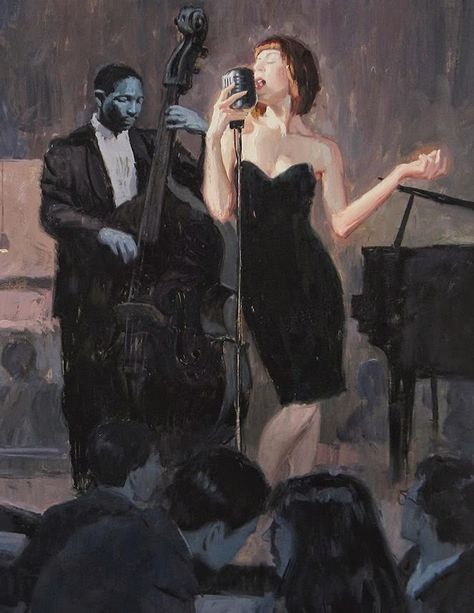 American Artist Eric Bowman - Detail Eric Bowman, Arte Jazz, Jazz Bar, Jazz Art, Jazz Club, Jazz Music, Pics Art, Art Music, American Artists