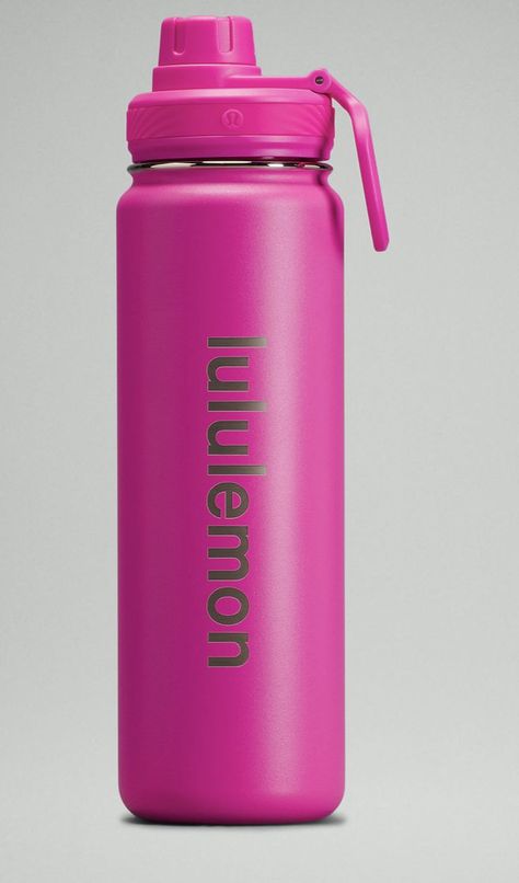 Lululemon Water Bottle, Stylish Kitchen Decor, Preppy School Supplies, Trendy Water Bottles, Pink Water Bottle, Lululemon Outfits, Eyeliner Styles, Cute Water Bottles, Pink Bottle