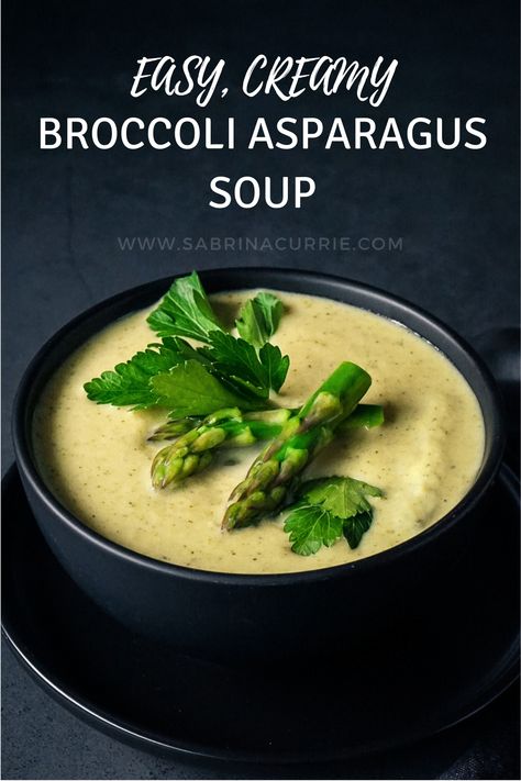 This easy soup is quick to make and has a lovely, rich creamy flavor. Loaded with broccoli and asparagus, it's a great, nutritious meal. Panera Corn Chowder Recipe, Traditional Borscht Recipe, West Coast Kitchen, Asparagus Broccoli, Spring Foods, Crockpot Soups, Coast Kitchen, Cheddar Potatoes, Healthy Broccoli