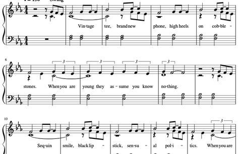 CARDIGAN - TAYLOR SWIFT (FREE SHEET MUSIC) Kpop Piano, Piano Sheet, Free Sheet Music, Taylor Swift, Sheet Music, Piano, Swift, Music