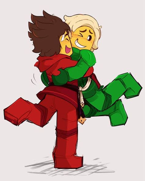 Greenflame Ninjago Fanart, Lloyd And Kai Fanart, Kai And Lloyd Brothers, Lloyd X Kai Fanart, Rgb Siblings Ninjago, Kai X Lloyd Fanart, Kai Fanart Ninjago, Garmadon And Lloyd, Kai And Lloyd