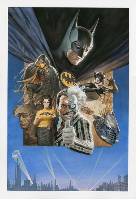 Splash Page Comic Art :: For Sale Artwork :: Batman '89 Painted Cover door kunstenaar Joe Quinones Joe Quinones, Batman 89, Paolo Rivera, Tim Burton Batman, Batman Comic Cover, Batman Film, Bob Kane, Batman Poster, I Am Batman