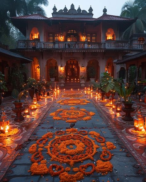 Indian Castle Wedding, Fancy Places, Mehndi Event, Royal Wedding Themes, Indian Palace, Nigerian Recipes, Desi Love, Castle Aesthetic, Set Design Theatre