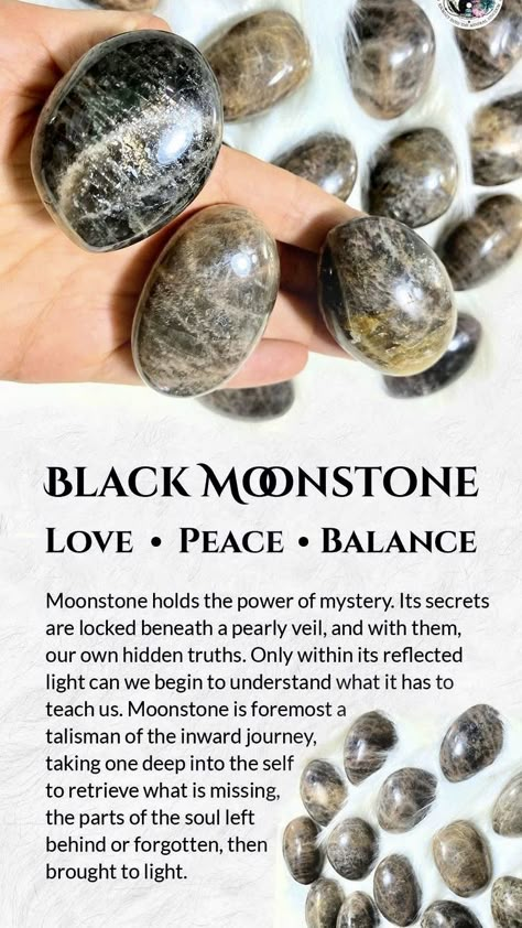 Black Moonstone Properties, Black Moon Stone Meaning, Grey Moonstone Meaning, Black Moonstone Crystal Meaning, Green Moonstone Meaning, Grey Crystals Stones, Black Moonstone Meaning, Types Of Moonstone, Moonstone Crystal Meaning