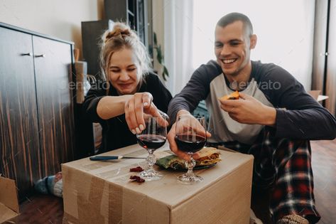 Moving Into New Home, Fantasy Future, Indoor Picnic, Couple Celebrating, New Paint Colors, Couple Activities, Yoga Tutorial, Yoga Lessons, Moving In Together