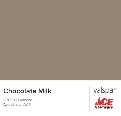 Valspar "Chocolate Milk" Paint Colors Valspar, Chocolate Bedroom, Valspar Paint Colors, Valspar Paint, Milk Color, Wall Colour, Shed Colours, Perfect Paint Color, Paint Swatches