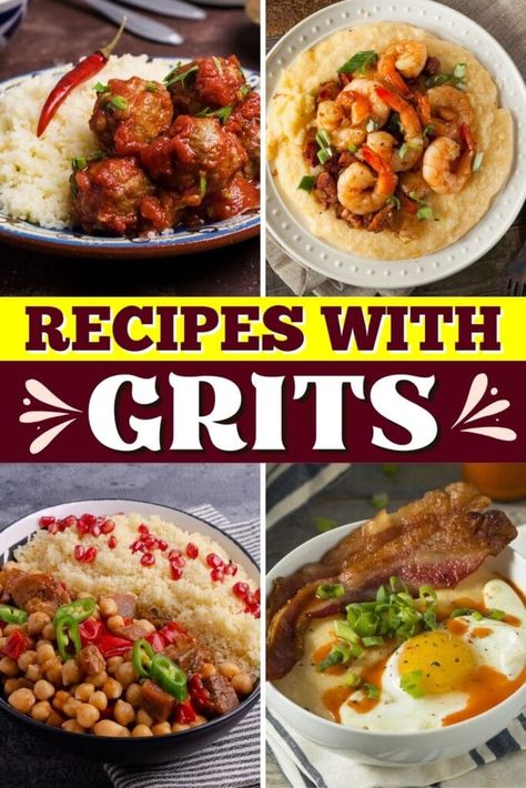 Recipes With Grits, Grits Breakfast Casserole, Grits And Greens, Grits Recipes, Grits And Eggs, Grits Breakfast, Southern Grits, Instant Grits, Grit Cakes