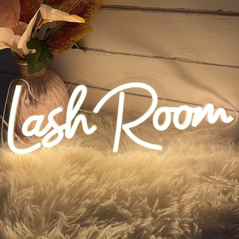 Lash Room Neon Sign For Spa Beauty Room Nail Brows Lashed Salon Studio LED Wall Art Decor For Business Stores Logo Barber Shops Led Word Indoor Custom Neon Lights 5V USB Powered Warm White 40×14.55cm Piercing Room, Logo Barber, Lash Salon, Led Wall Art, Custom Neon Lights, Lash Room, Brow Lash, Custom Neon, Neon Lights