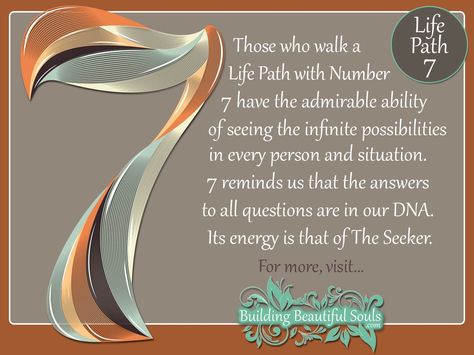 Numerology 7 | Life Path Number 7 | Numerology Meanings  #numerology #seven #lifepath #lifepathnumber #soulpath #soulpurpose #careerpath #divination Life Path 7, Numerology Meanings, Numerology 7, Life Path Number 7, What Is Birthday, Chinese Numerology, Numerology Compatibility, Numerology Calculation, Expression Number