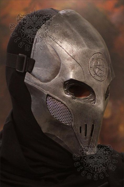 Jhin Mask, Ninja Armor, Temple Guard, Iron Mask, Helmet Armor, Metal Mask, Armor Clothing, Cosplay Mask, Mask Shapes