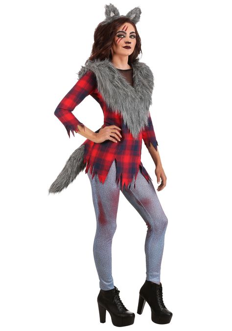 Wolf Halloween Costume, Werewolf Costume, Wolf Costume, Diy Costumes Women, Scary Halloween Costume, Black Halloween Dress, Scary Halloween Costumes, Scary Costumes, Costume Diy