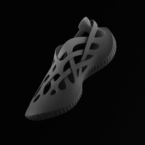 This flexible single-material hiking shoe can only be mass-manufactured using 3D printing technology - Yanko Design 3d Shoes Design, 3d Printing Shoes, Futuristic Sneakers, Techwear Shoes, 3d Shoes, Slippers Design, Concept Shoes, 3d Printed Shoes, Foams Shoes