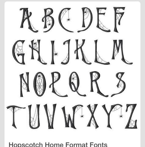 Spider web font Halloween Handwriting Fonts, Cob Web Design, Summer Fonts Alphabet, Fall Fonts Alphabet, Bold Lettering Fonts Alphabet, Spooky Fonts Alphabet, Text Styles Fonts, Spiderweb Font, Spider Letters