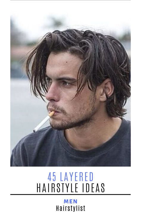 Discover the most trending layered hairstyles for men and learn how to style them #menhairstylist #menhairstyle #menhaircut #haircutsformen Mens Medium Length Hairstyles, Haircuts Medium, Mens Hairstyles Medium, Mens Wigs, Mens Hairstyles Thick Hair, Mens Haircuts, Men's Long Hairstyles, Hair Textures, Medium Length Hair Men