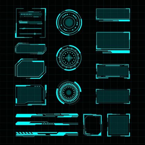 Futuristic Interface, Sci-fi Ui, Idle Game, Cyberpunk Design, Frame Layout, Desain Ui, Vector Technology, Game Ui Design, Motion Graphics Design