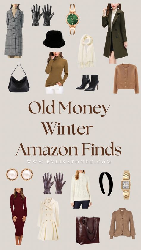 The ultimate old money aesthetic Amazon finds for winter. Cute Amazon finds clothes. Old money Amazon essentials. Amazon wardrobe finds for winter. Aesthetic Amazon finds. Best Amazon finds for winter. Old money winter outfits. Old money Amazon must haves for winter. Old Money Winter Wardrobe, Old Money Christmas Aesthetic Outfit, Old Money Must Have Clothes, Winter Outfits Old Money Aesthetic, Old Money Comfy Outfit, Winter Amazon Outfits, Old Money Amazon Finds, Old Money Must Have, Old Money Christmas Outfit