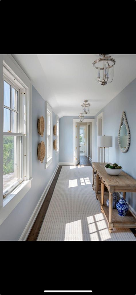 Blue Foyer, Hallway, New Homes, Light Blue, Blue