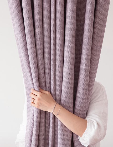 2 Tone Lavender Heavy Weight Minimalist Blackout Curtains Set of 2 Hotel Grade Look Violet Curtain Nursery Bedroom Curtain Panels Insulating Lavender Color Scheme, Minimalist Hotel, Lavender Curtains, Lavender Bedroom, Purple Curtains, Bedroom Curtain, Nursery Curtains, Curtain Track, Velvet Curtains