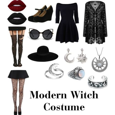 Modern Witch Costume by spookyfinn on Polyvore featuring polyvore, fashion, style, Jonathan Simkhai, Pamela Mann, Hot Topic, Bonnibel, Bling Jewelry, Rock 'N Rose and Carolina Glamour Collection Modern Witch Costume, Modern Witch Outfit, Modern Witch Fashion, Witch Costume Diy, Holloween Costume, Fairytale Fashion, Witch Fashion, Witchy Fashion, Modern Witch