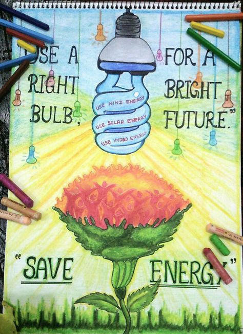 #try to save energy Save Power Energy Poster, Poster On Energy Conservation, Painting On Energy Conservation, Energy Conservation Poster Drawing, Energy Conservation Painting, Save Energy Poster Drawing, Energy Conservation Drawing, Physics Poster Ideas, Save Energy Drawing