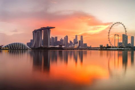 29 Facts About Singapore That Will Blow Your Mind Singapore Landscape, Sunset On Canvas, Singapore Things To Do, Singapore Skyline, Luxury Safe, Singapore Garden, Singapore City, Visit Singapore, Luxury Destinations