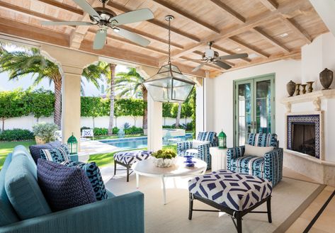 Betsy Wentz Interior Design Mediterranean Patio, Outside Spaces, Home Magazine, House And Home Magazine, West Palm, Style Board, Curb Appeal, Palm Beach, Design Style