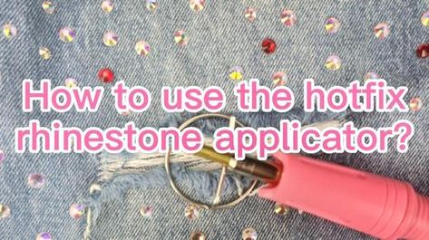 Video on how to use the traditional hotfix rhinestone applicator? How To Bedazzle, Hotfix Rhinestone Ideas, Crystal Projects, Jewelry Journal, Rhinestone Hotfix, Bedazzled Shoes, Hotfix Rhinestone, Diy Rhinestone, Diy Clothes Life Hacks