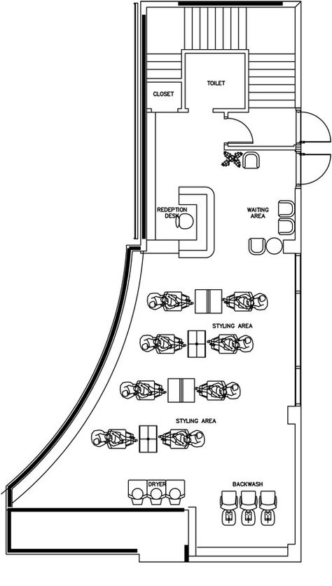 AB Salon Equipment Interior Design Floor Plan - 1268 Square Foot Salon Beauty Salon Floor Plan, Floor Plan Design Layout, Salon Floor Plan, Floor Plan Ideas, Square Form, Beauty Salon Interior, Life Hacks Beauty, Salon Ideas, Salon Equipment