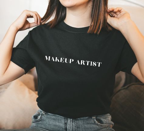 Makeup Artist Gifts, Artist Shirts, Uniform Shirt, Uniform Shirts, San Jose Ca, Maid Of Honor, Graphic Shirts, San Jose, Makeup Artist