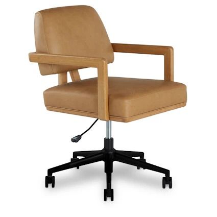 Contemporary, Mid Century & Modern Office Chairs | Article Tan Office, Mid Century Modern Office Chair, Oak Office, Mid Century Modern Home Office, Modern Home Office Furniture, Mid Century Office, Mid Century Modern Office, Mid Century Modern Bench, Employee Of The Month