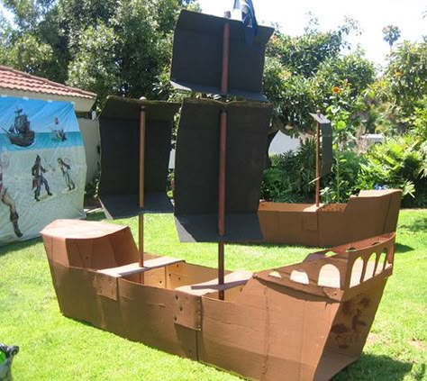 Pictures of a cardboard pirate ship | Recent Photos The Commons Getty Collection Galleries World Map App ... Pirate Party Food, Cardboard Pirate Ship, Scuba Vbs, Mermaid Pirate Party, Pirate Fairy, Pirate Theme Party, Pirate Halloween, Pirate Birthday Party, Pirate Birthday