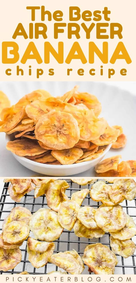 Air Fried Bananas Chips, Dried Banana Chips Air Fryer, Dry Banana Chips, How To Dehydrate Bananas In Air Fryer, Dried Banana Chips Oven, Dehydrated Bananas In Air Fryer, Sweetened Banana Chips, Air Fry Banana Chips, Dyhrated Banana