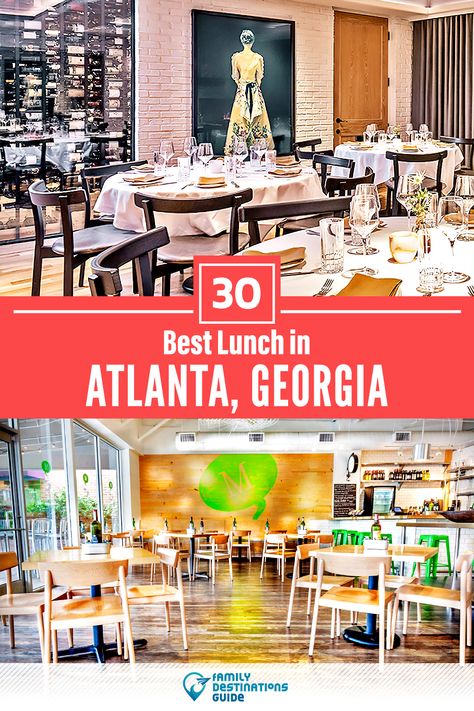 Atlanta Restaurants Best, Atlanta Trip, Kids Restaurants, Creative Date Night Ideas, Lunch Places, Graduation Dinner, Atlanta Restaurants, Kid Friendly Restaurants, Dinner Places