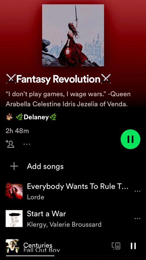 Fantasy Revolution, Fantasy Playlist, Playlist Music, Relationship Goals Text, Song Suggestions, Music Recommendations, Music Images, Vibe Song, Music Mood