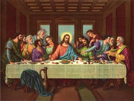 Da Vinci Last Supper, The Last Supper Painting, The Last Supper, Ayat Alkitab, Jesus Painting, Biblical Art, Last Supper, Facebook Post, Jesus Pictures