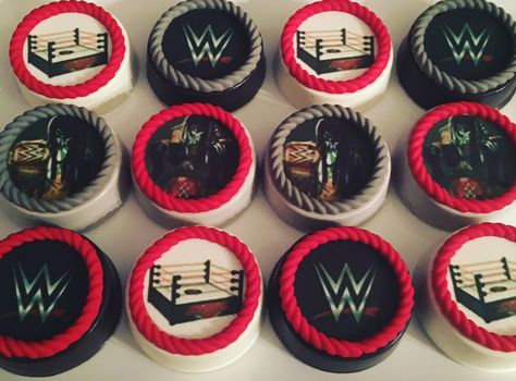 Personalized WWE Chocolate Covered Oreos WWE Oreos Finn Balor WWE Cake Pops WWE Rice Krispies Krispy Treats Wrestling Treats Wwe Birthday Cakes, Wwe Cake, Wrestling Cake, Oreo Ideas, Wrestling Party, Wwe Party, Wwe Birthday, Krispy Treats, Covered Oreos