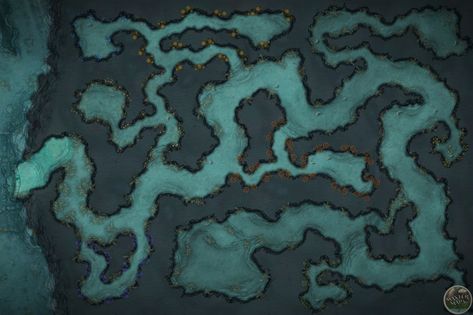 Underwater Dungeon Map, Underwater Palace, Book Locations, Dnd Resources, Sea Elf, Map Inspiration, Underwater Caves, Cave System, Underwater City