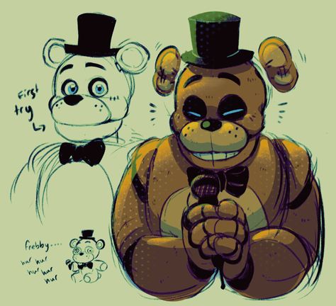 Fredbear Fanart, Nerd With Fangs, Silly Bear, Fnaf Freddy, Animatronic Fnaf, Fnaf Fanart, Fnaf Movie, Fnaf Comics, Fnaf Memes