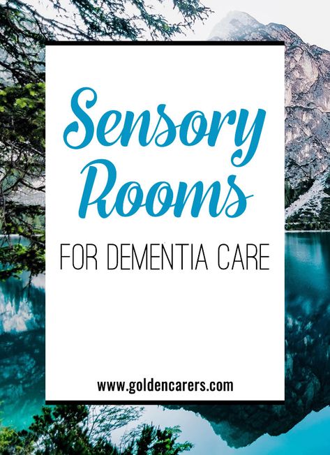 Sensory Room For Adults, Ltc Activities, Sensory Room Ideas For Adults, Memory Care Unit, Sensory Space, Assisted Living Activities, Memory Care Activities, Senior Living Activities, Nursing Home Activities