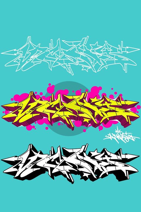 Wildstyle graffiti Cyberpunk Graffiti Art, Wildstyle Graffiti Sketch, Graffiti Wild Style, Graffiti Vandalism, Cyberpunk Graffiti, Graffiti Handstyle, Graffiti Blackbook, Font Graffiti, Alphabet Graffiti