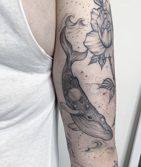 Ocean Aesthetic Tattoo Sleeve, Ocean Arm Sleeve Tattoo, Ocean Patchwork Sleeve, Ocean Animal Tattoos Half Sleeves, Floral Ocean Sleeve Tattoo, Ocean Animal Sleeve Tattoo, Ocean Fine Line Tattoo, Sea Animal Tattoos For Women, Dave Tattoo